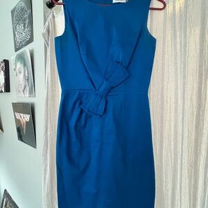 Elegant Blue Sleeveless Dress